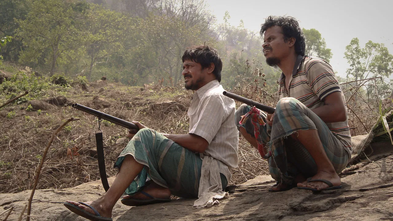 III Smoking Barrels backdrop