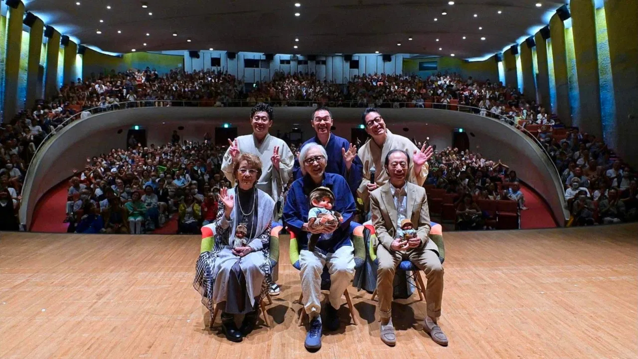 55th anniversary performance of Tora-San: Rakugo, Talk and Tora Jiro Returns backdrop