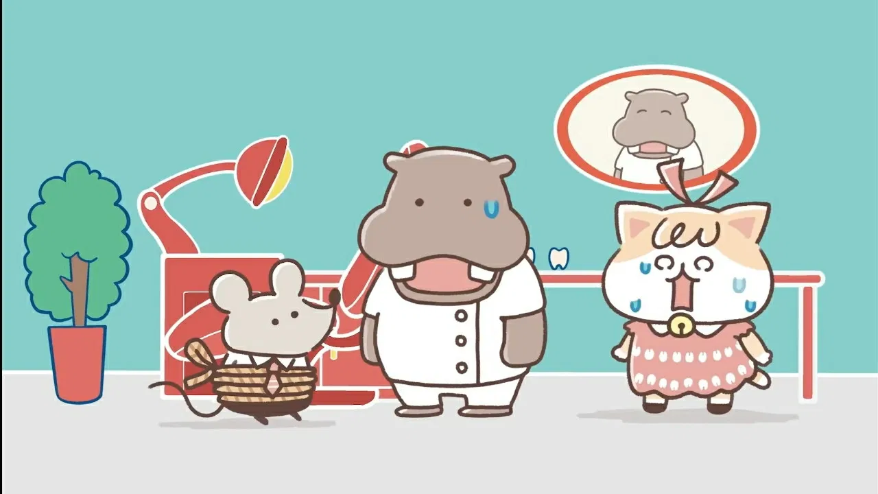 Cat Bites Mouse backdrop