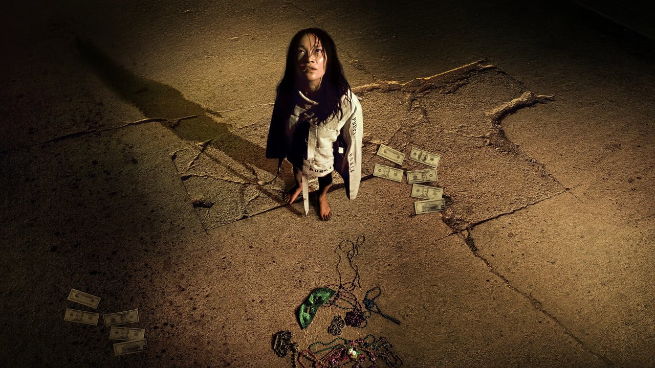 Mona Lisa and the Blood Moon backdrop