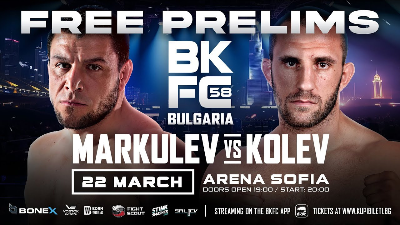 BKFC 58: BULGARIA Markulev vs Kolev backdrop