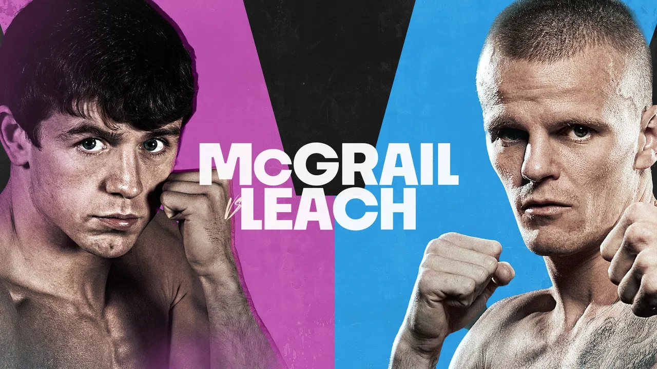 Peter McGrail vs. Marc Leach backdrop