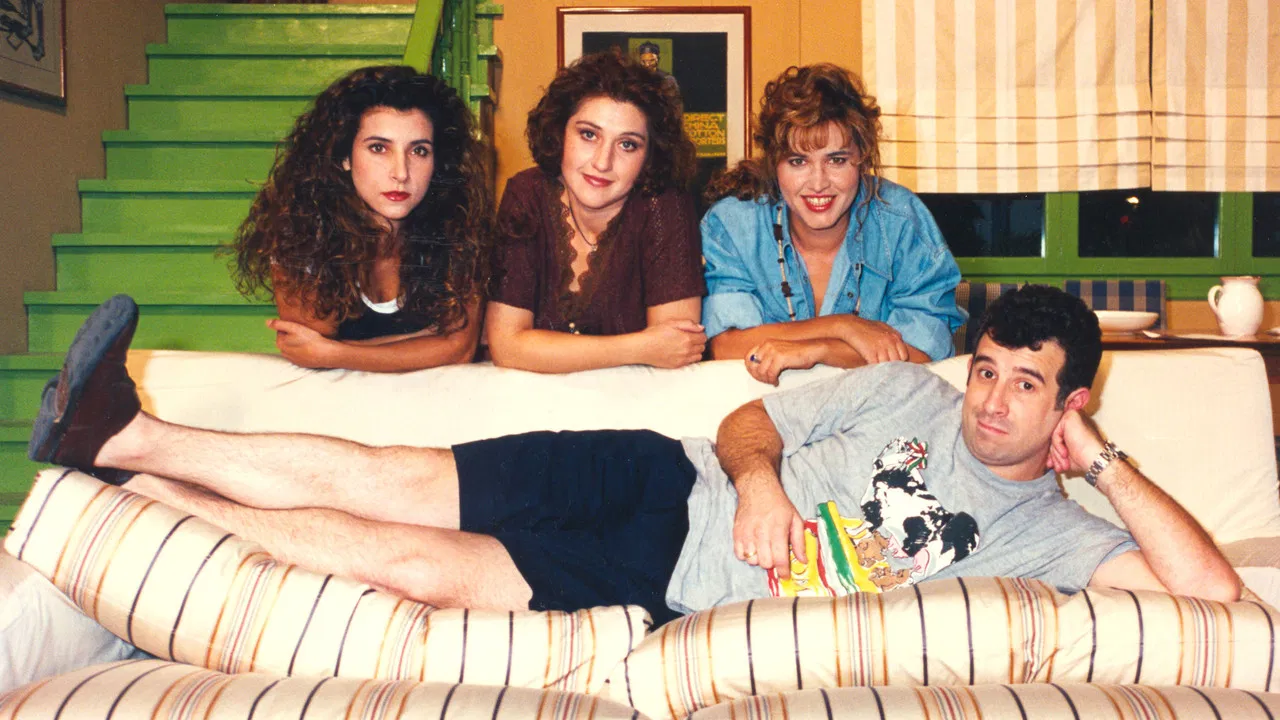 O Petros kai ta koritsia tou backdrop