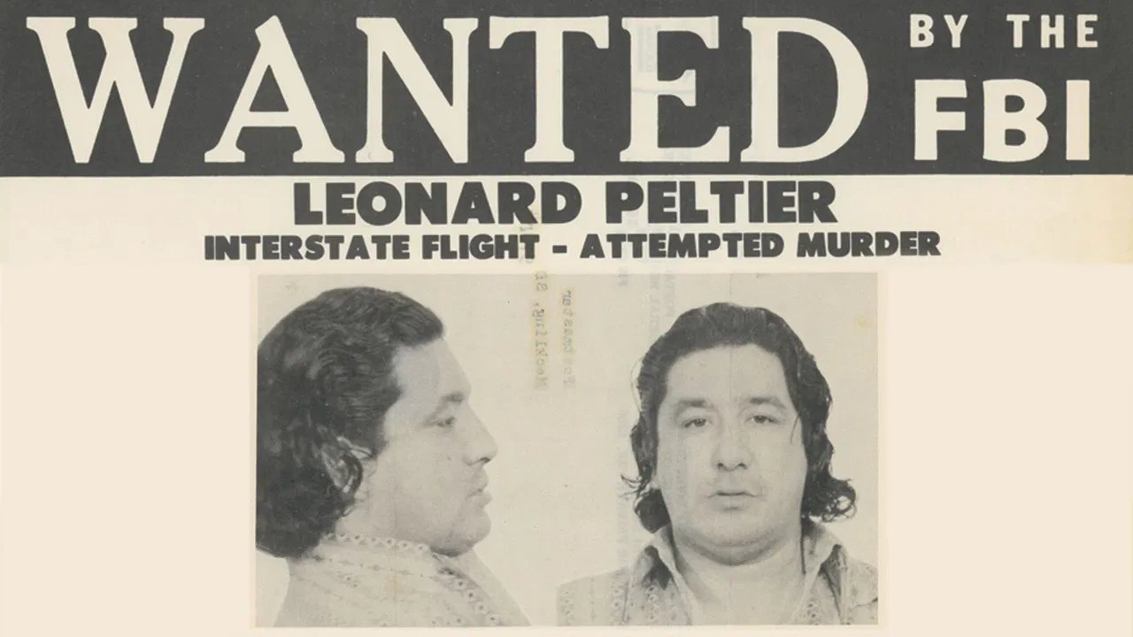 Free Leonard Peltier backdrop
