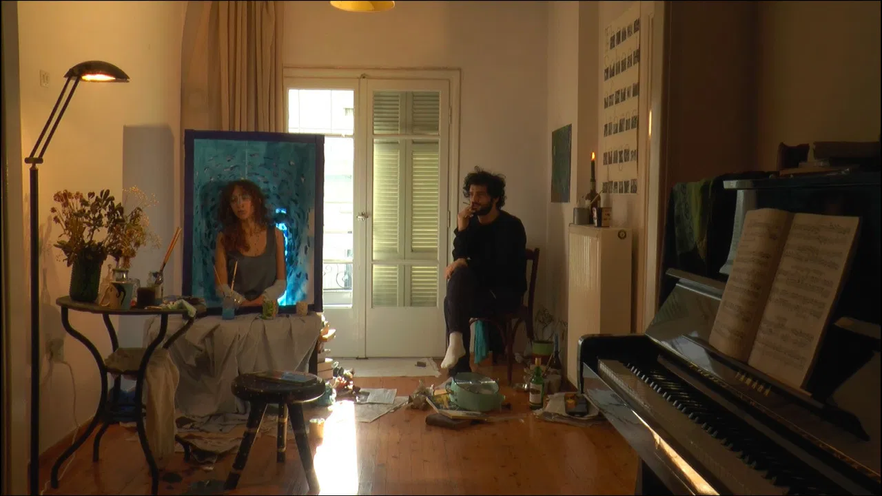 Lady in the Blues backdrop