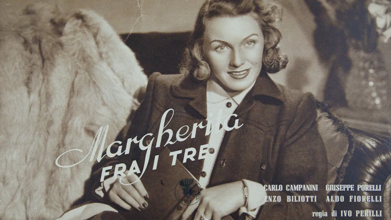 Margherita fra i tre backdrop