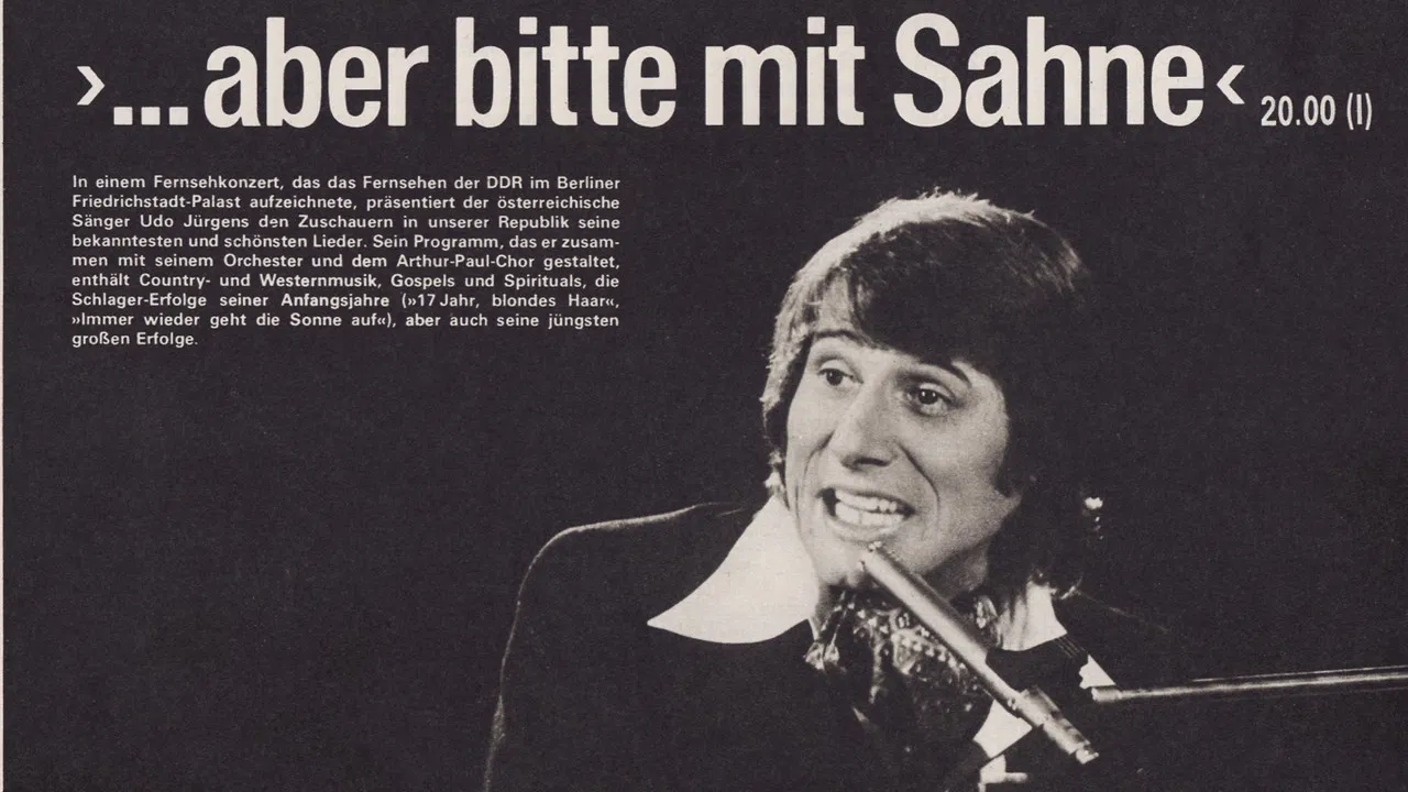 Udo Jürgens – Aber bitte mit Sahne´77 backdrop