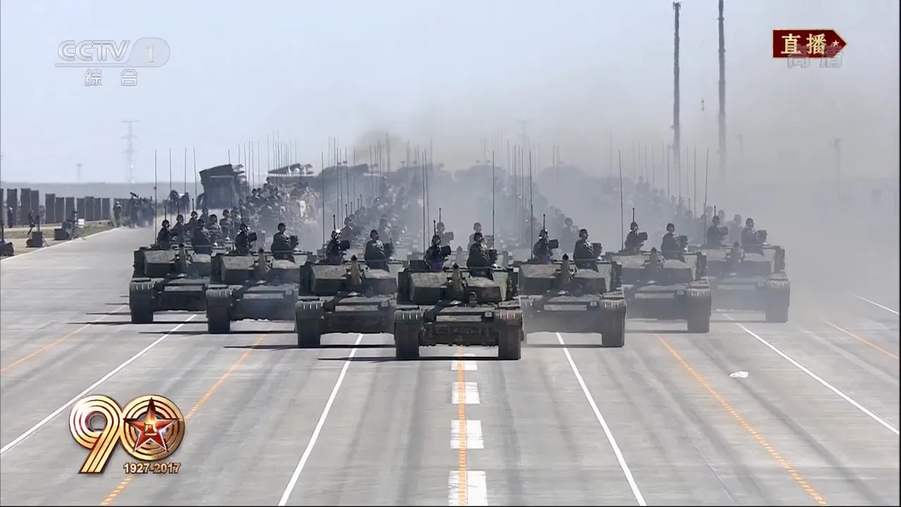 朱日和大阅兵 backdrop