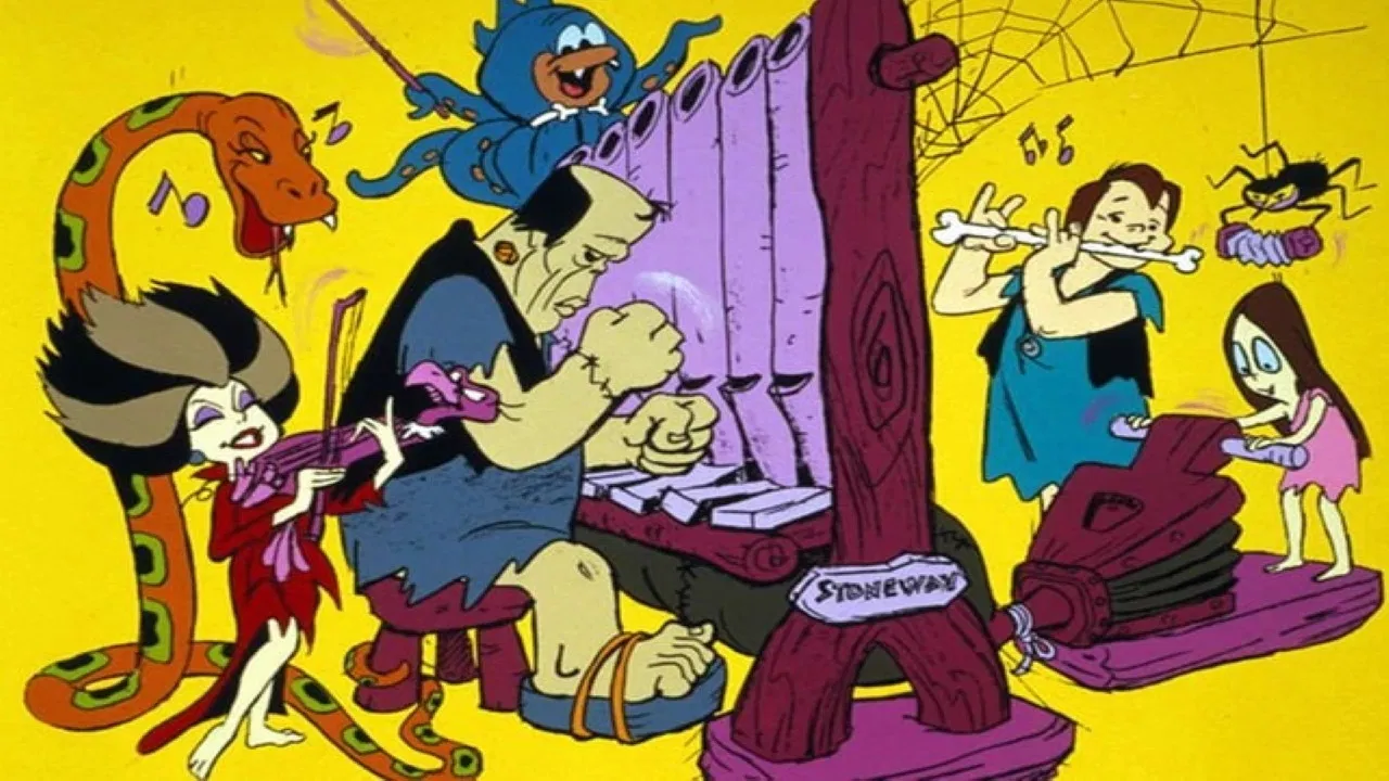 The Frankenstones backdrop