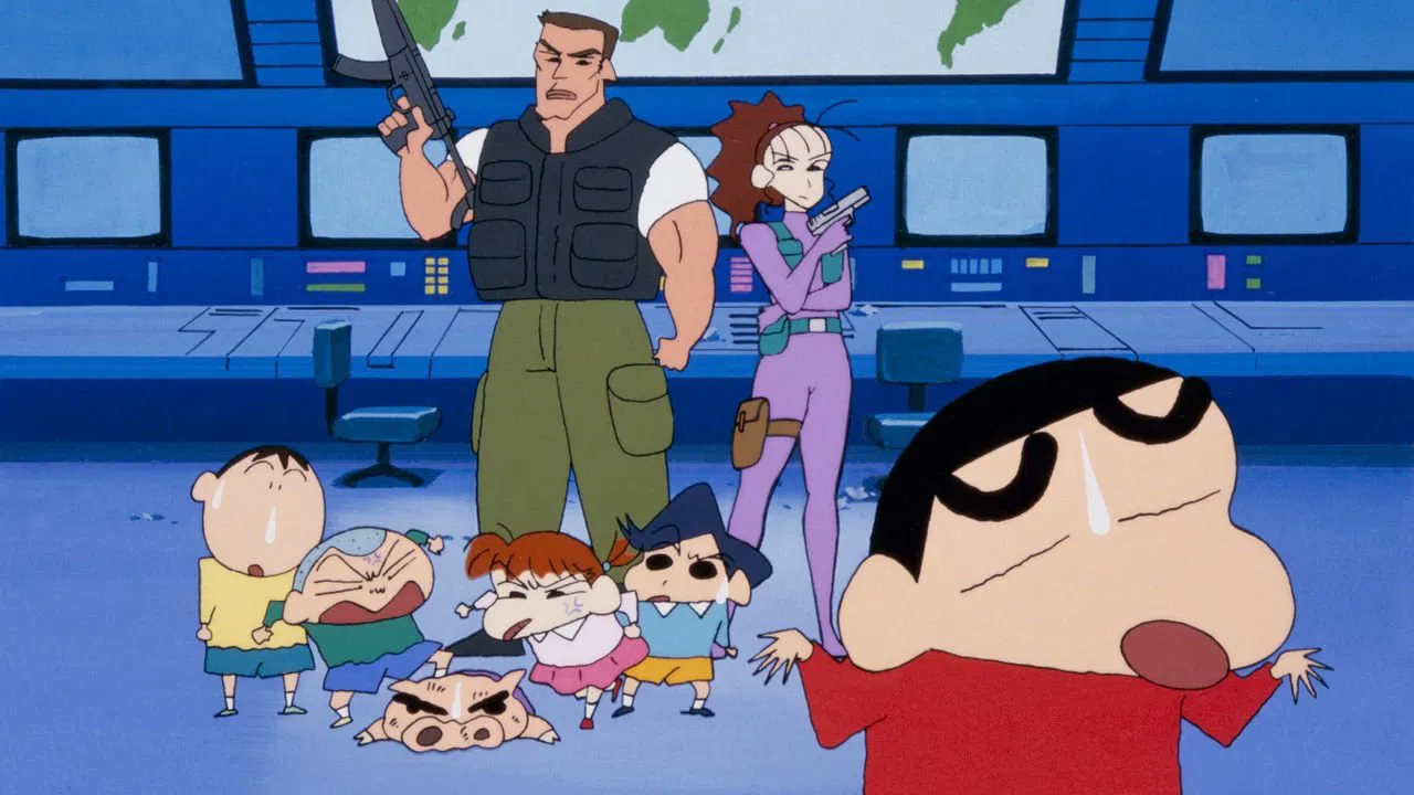 Crayon Shin-chan: Dengeki! Buta no Hizume Daisakusen backdrop