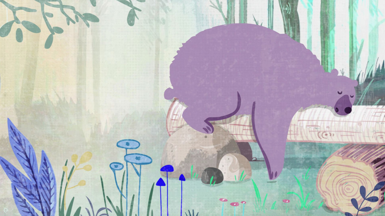 The bear who swallowed a fly backdrop