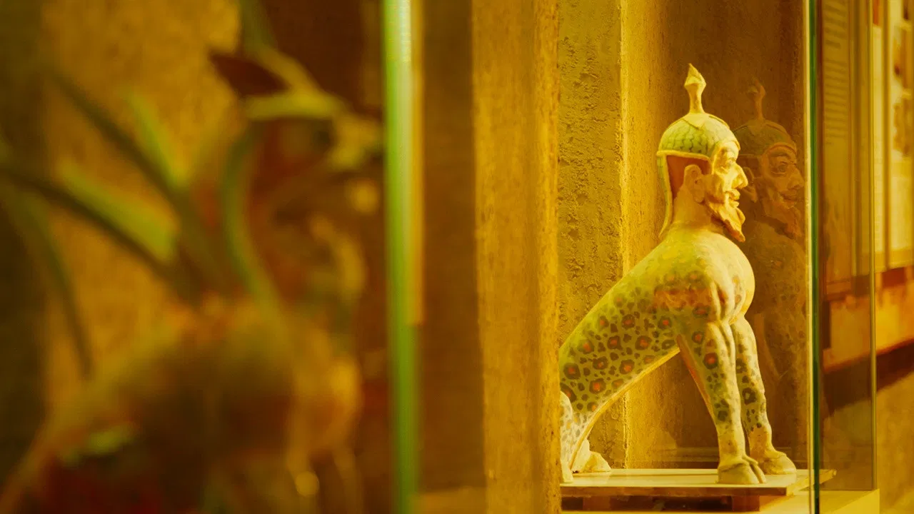 国宝里的新疆 backdrop