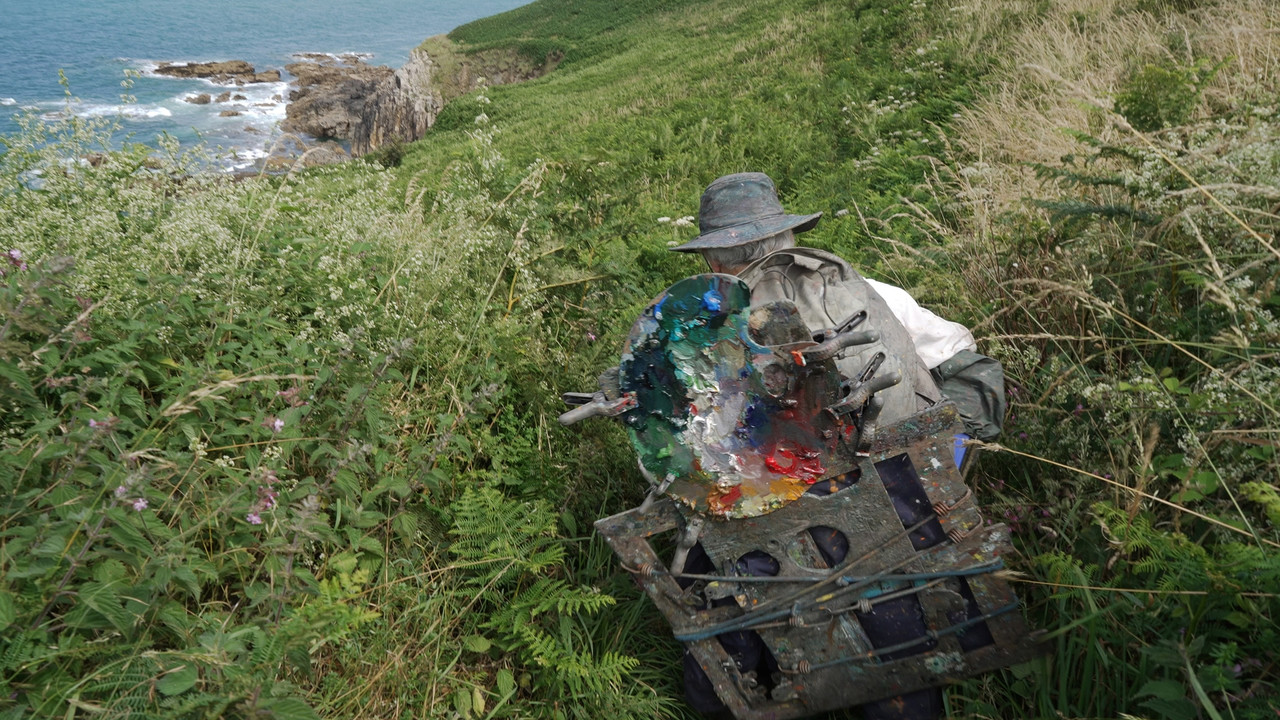 Ricardo and Painting backdrop