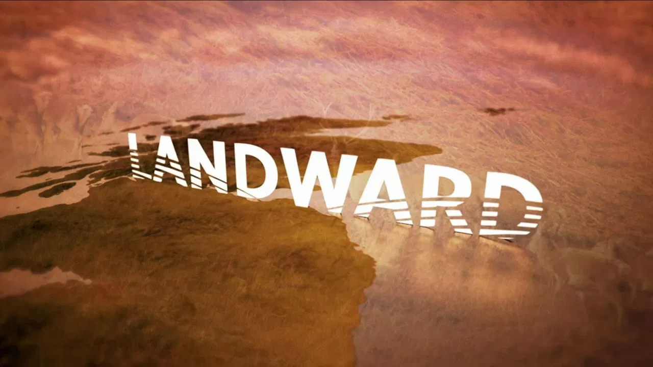 Landward backdrop