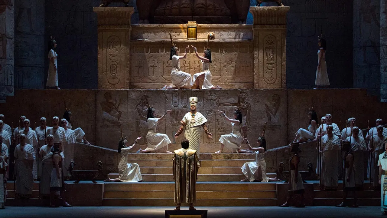 The Metropolitan Opera: Aida backdrop