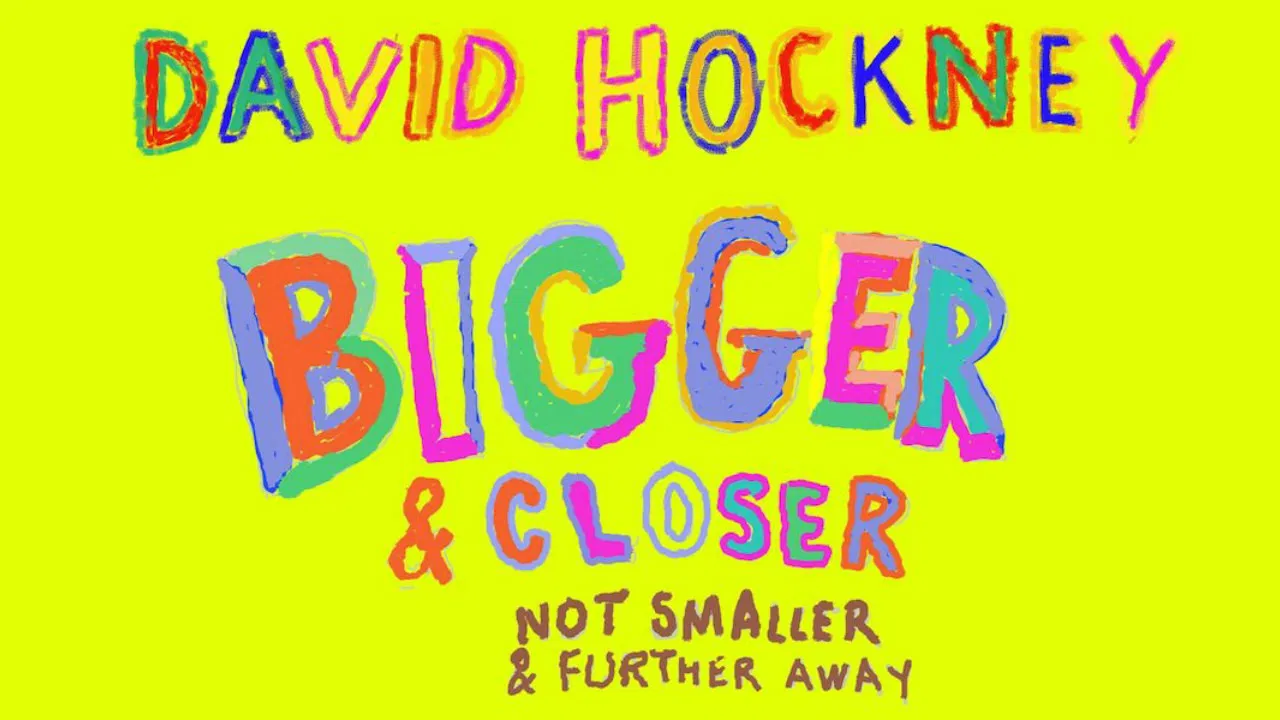 David Hockney: Bigger & Closer (Not Smaller & Further Away) backdrop