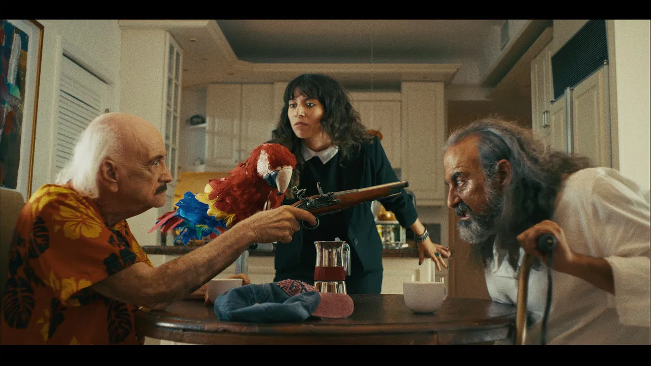 The Old Man and the Parrot backdrop