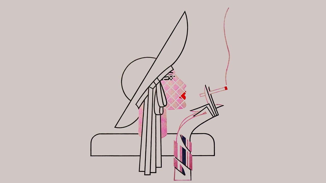 Plumas & Paetês backdrop