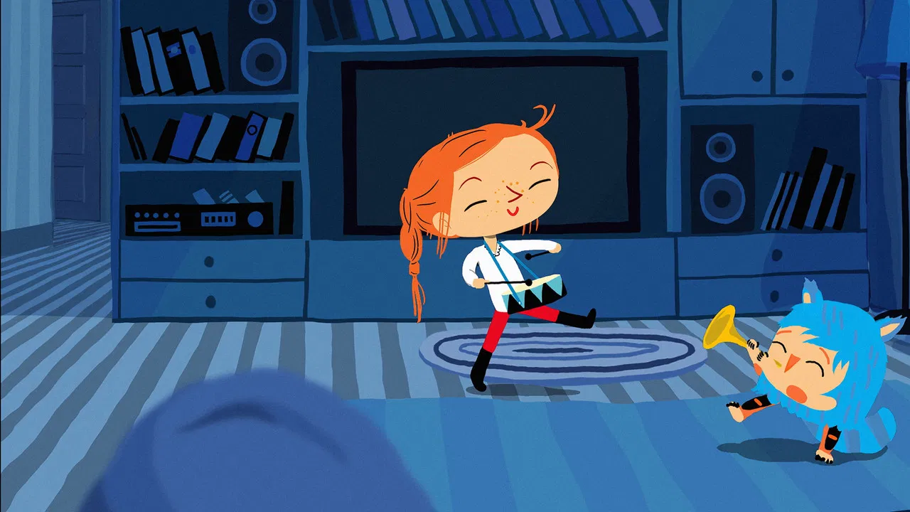 Myrtille et la lettre au père Noël backdrop