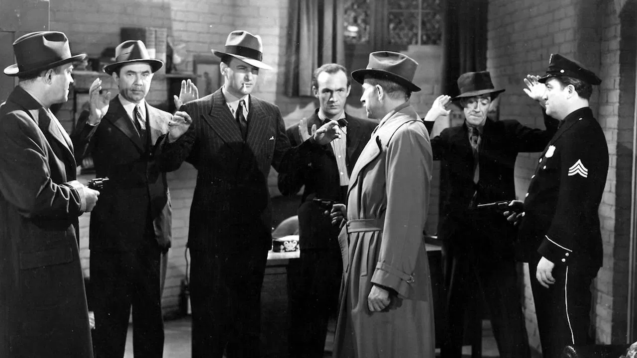 The Saint's Double Trouble backdrop