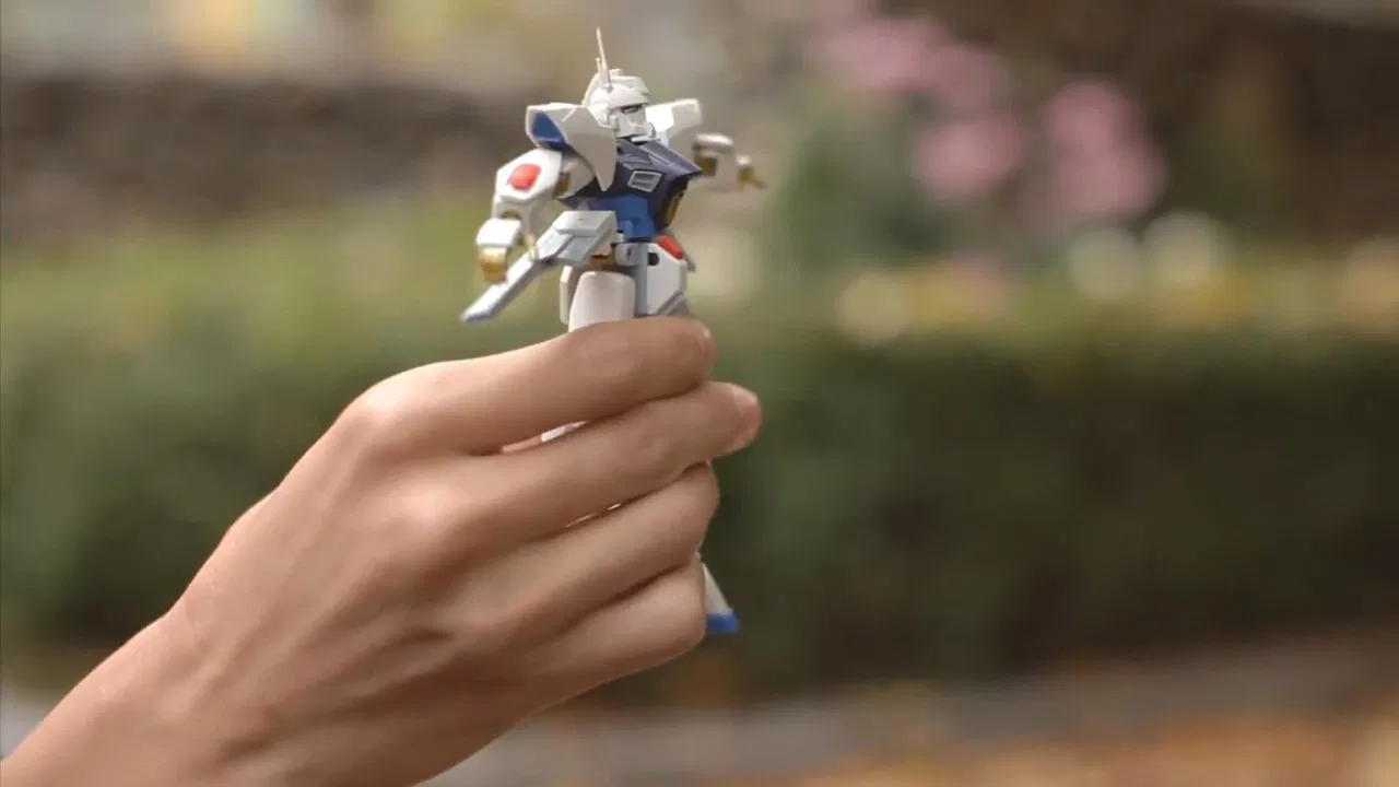 Finding My Gundam backdrop