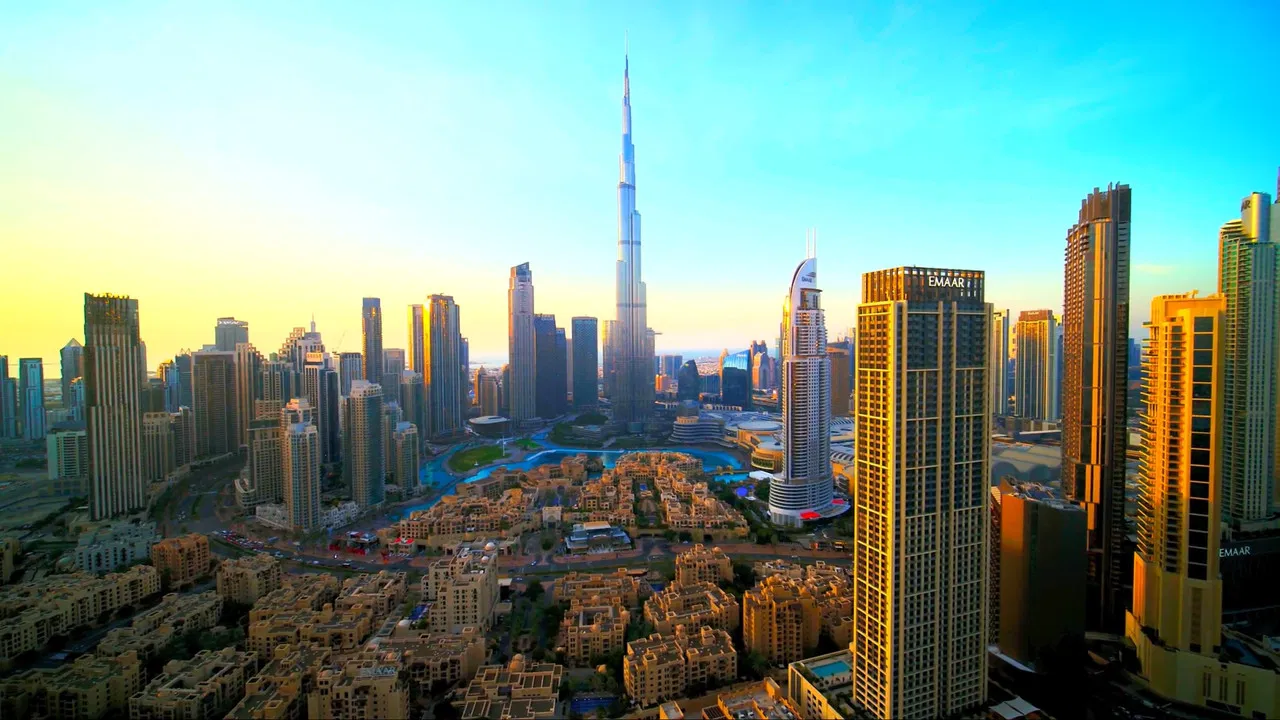 Dubai Drone View backdrop