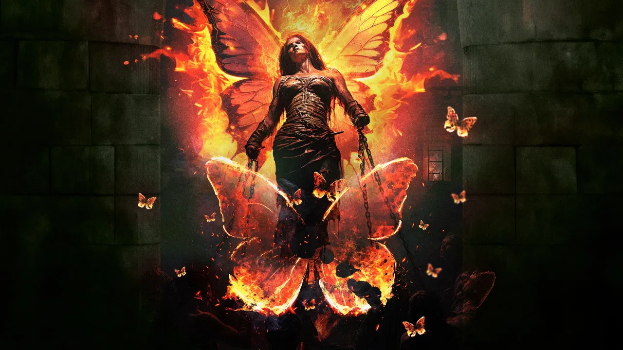 Burning Butterflies backdrop