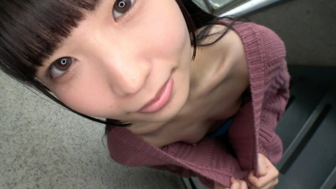 Beautiful A-cup girl with beautiful exposed tits giving me a full erection by temptation of breast flirtation backdrop