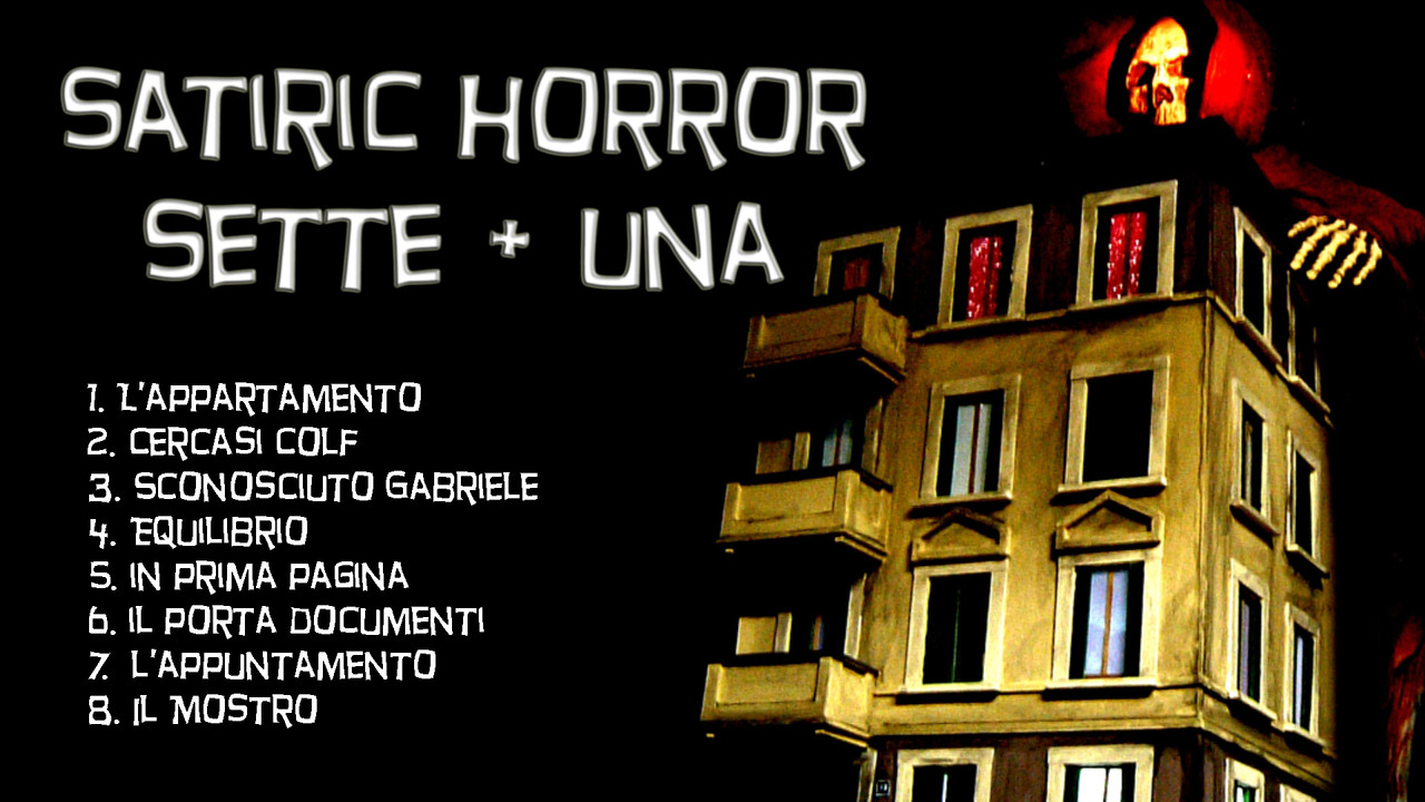 Satiric Horror Sette + Una backdrop