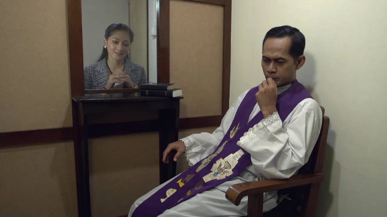 A Silent Night backdrop