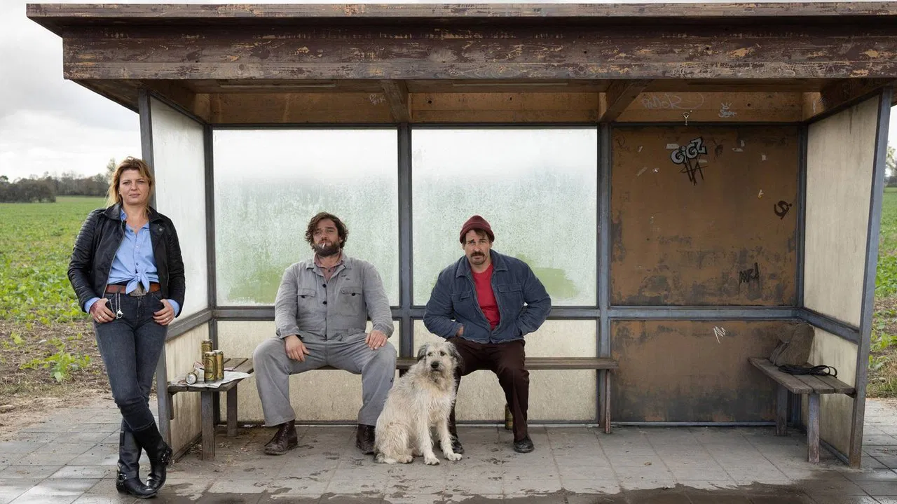 Warten auf'n Bus backdrop