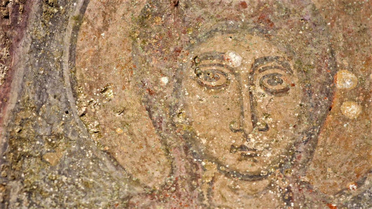 Shepherds in the Cave backdrop