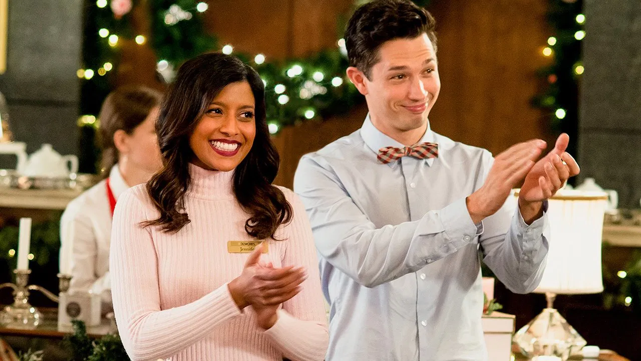 Christmas 9 to 5 backdrop