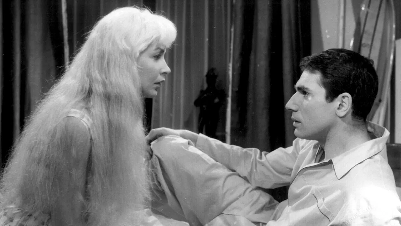 Blonde in a White Car backdrop