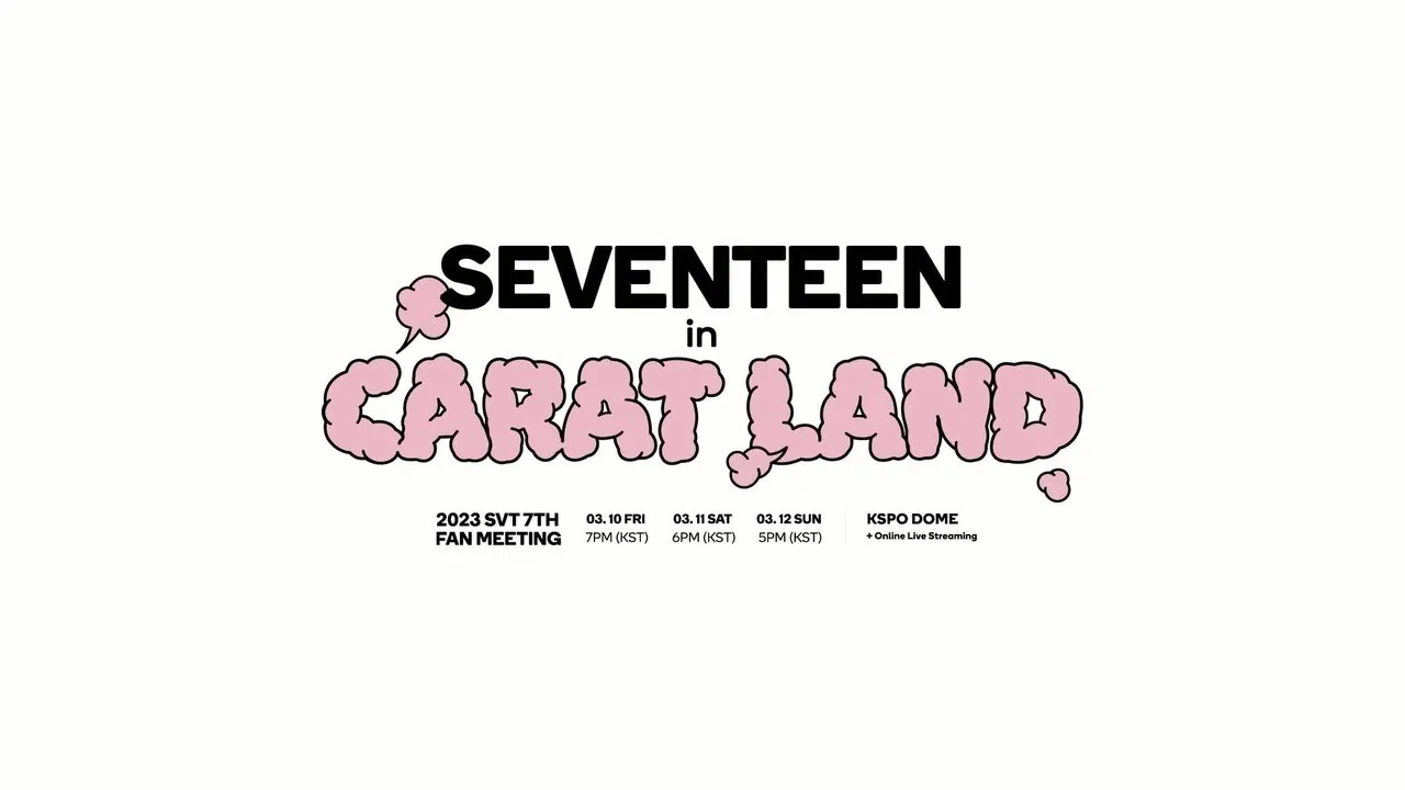 SEVENTEEN in CARAT LAND backdrop