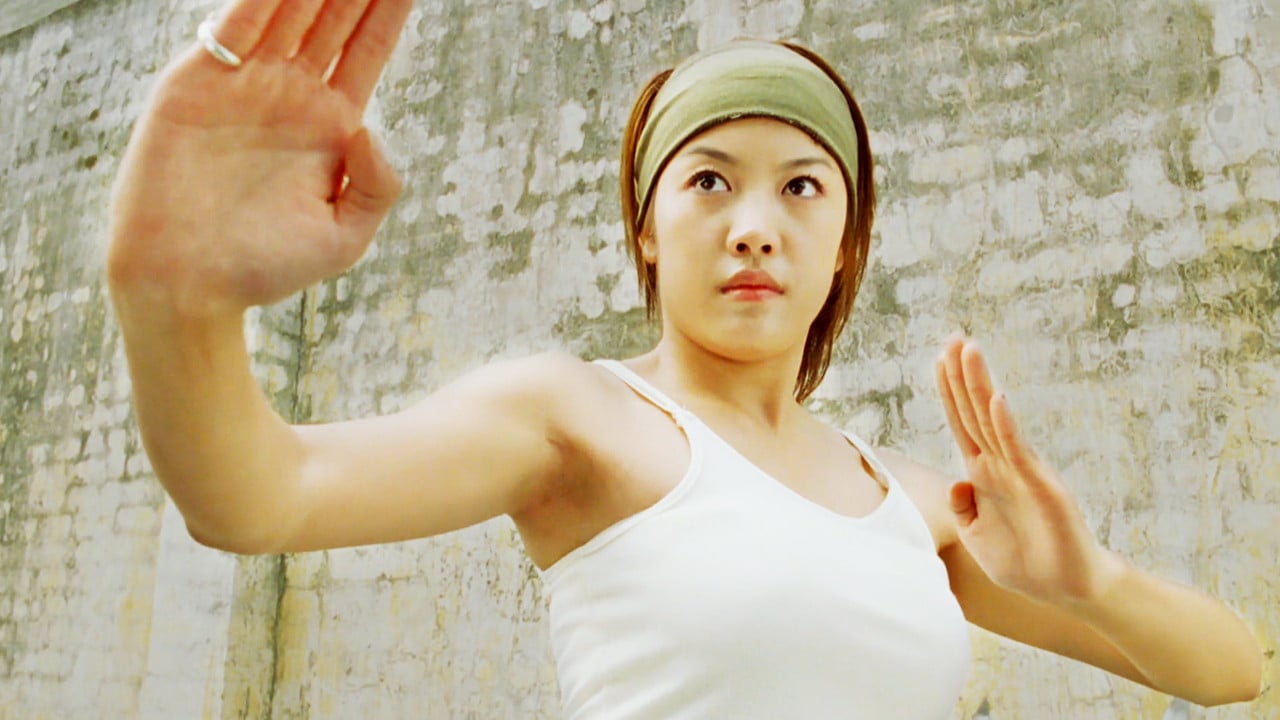 A Girl Boxer backdrop