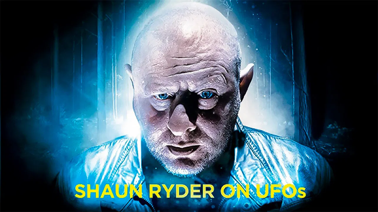 Shaun Ryder on UFOs backdrop