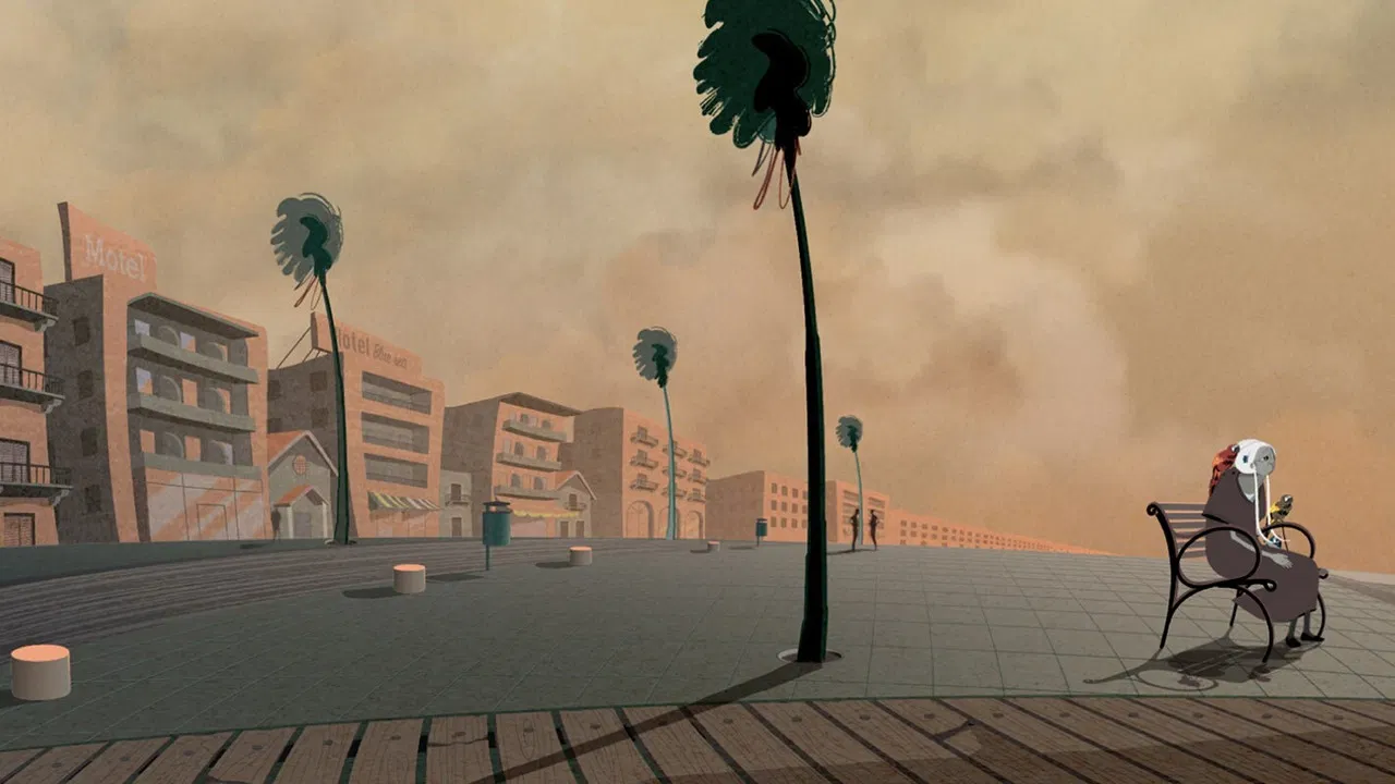 The Parrot Lady backdrop