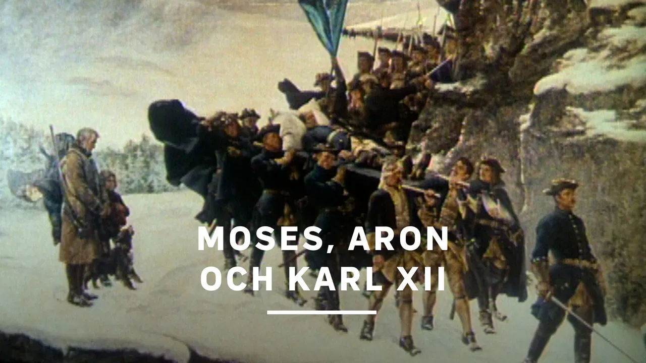 Moses, Aron och Karl XII backdrop