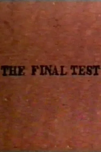 The Final Test poster