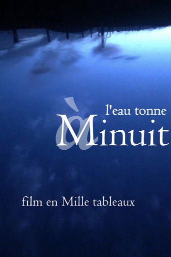 l'eau tonne à minuit poster