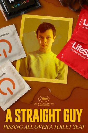 A Straight Guy Pissing All Over A Toilet Seat poster