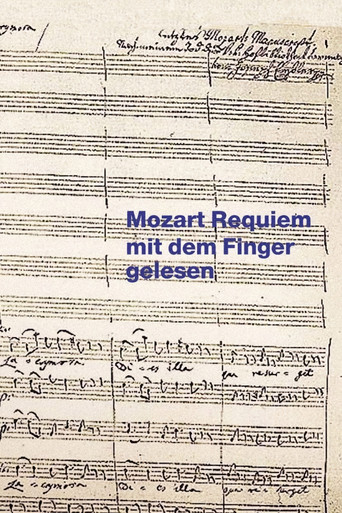 Mozart Requiem mit dem Finger gelesen poster