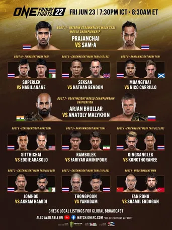 ONE Friday Fights 23: Paedsanlek vs. Kongklai poster