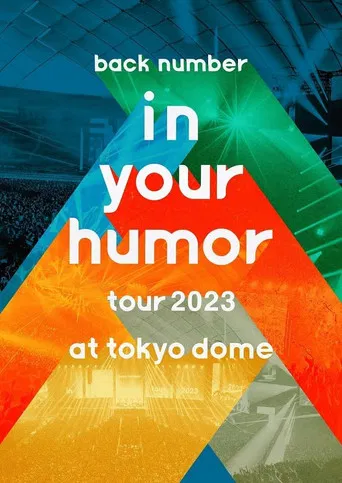 back number - in your humor tour 2023 at 東京ドーム poster