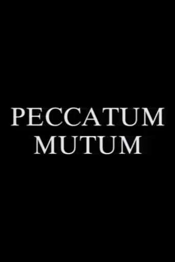 Peccatum Mutum (The Silent Sin) poster