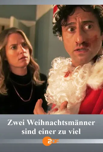 Zwei Weihnachtsmänner sind einer zu viel poster