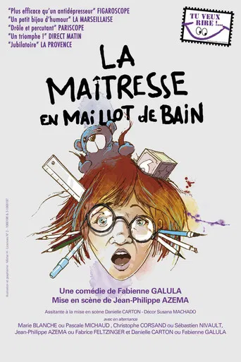La maîtresse en maillot de bain poster