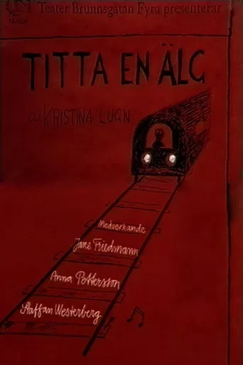 Titta en älg poster