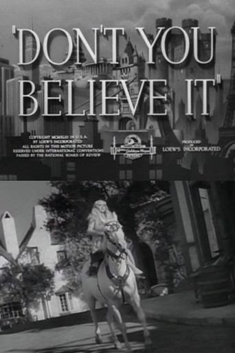 Don't You Believe It poster